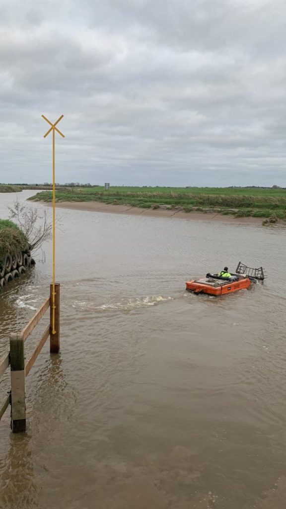 Extending Guide Rails and Installation of Marker at Salters Lode