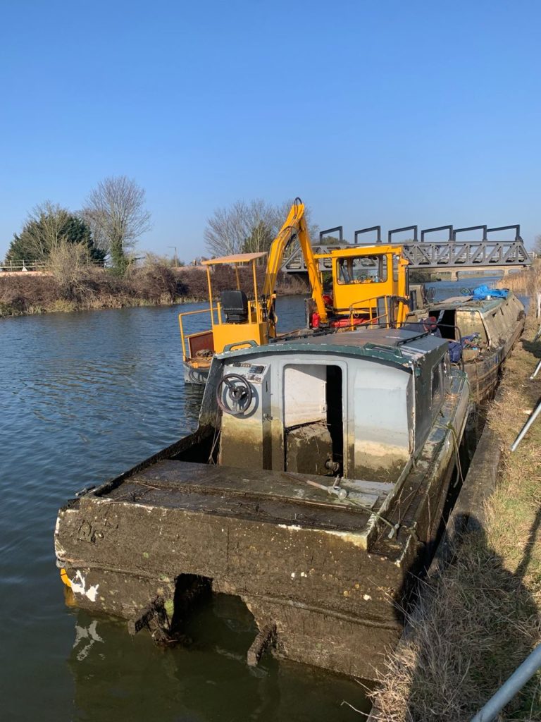 Retrieval of Sunken Boats, Rivers Wissey and Great Ouse